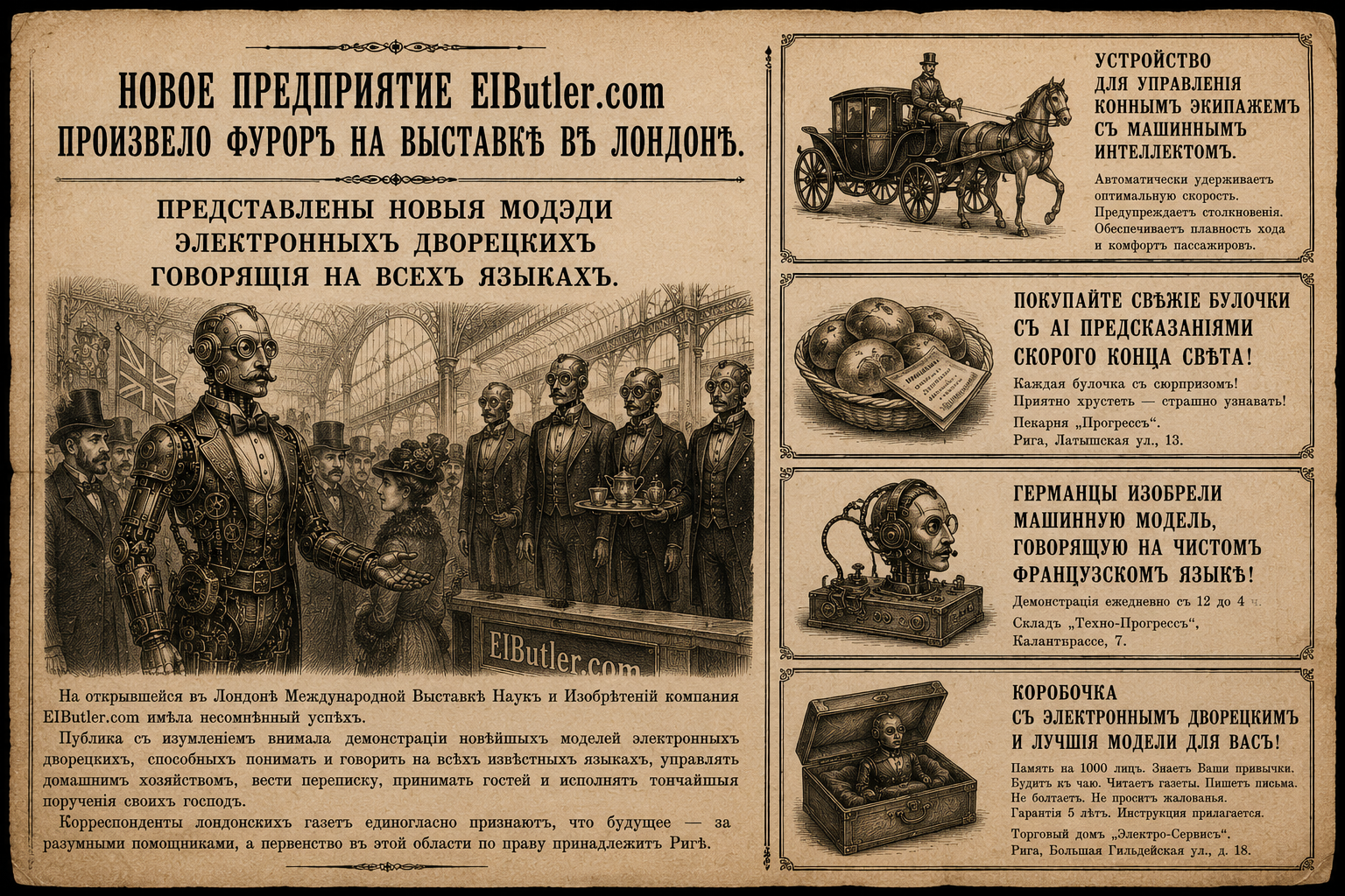 EIButler.com causes a sensation at the London Exhibition.